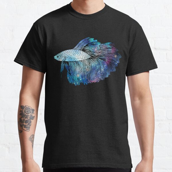 Blue Galaxy Betta Fish Classic T-Shirt