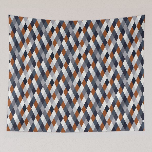 Item preview, Navy Rust Geometry VII (small pattern) designed and sold by BlertaDK.