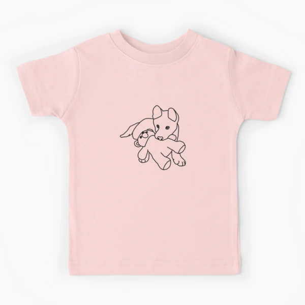 ★2025SS新作★DUNST★DRAWING PUPPY T-SHIRT Doey Doughman Poppy Kids T-Shirt/Top/Tee with a unique