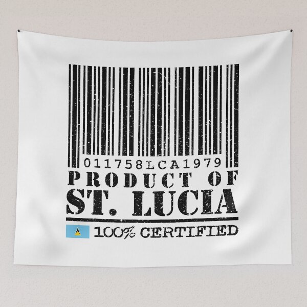 Item preview, Product of St Lucia Barcode  - 100% Certified designed and sold by IdentiTee Studios.