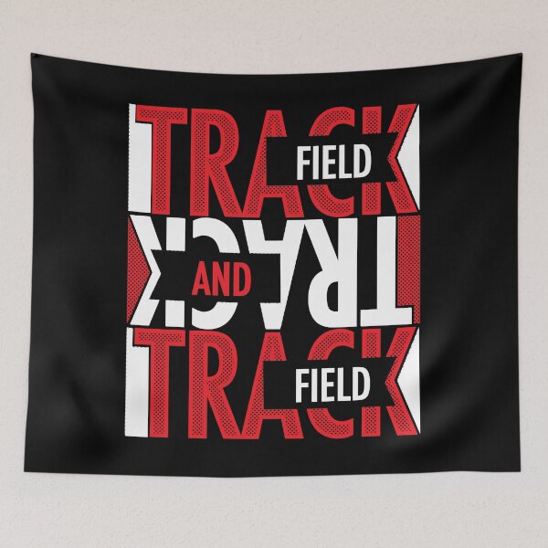 Item preview, Track and Field Red designed and sold by SunnyLemonader.