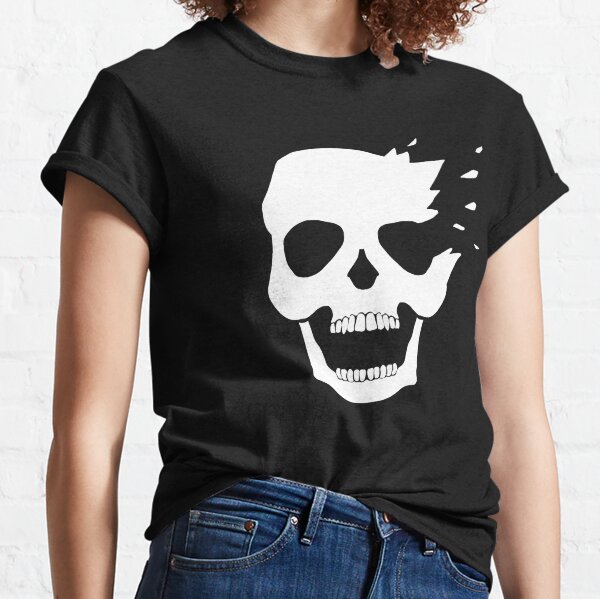 White skull side explosion Classic T-Shirt
