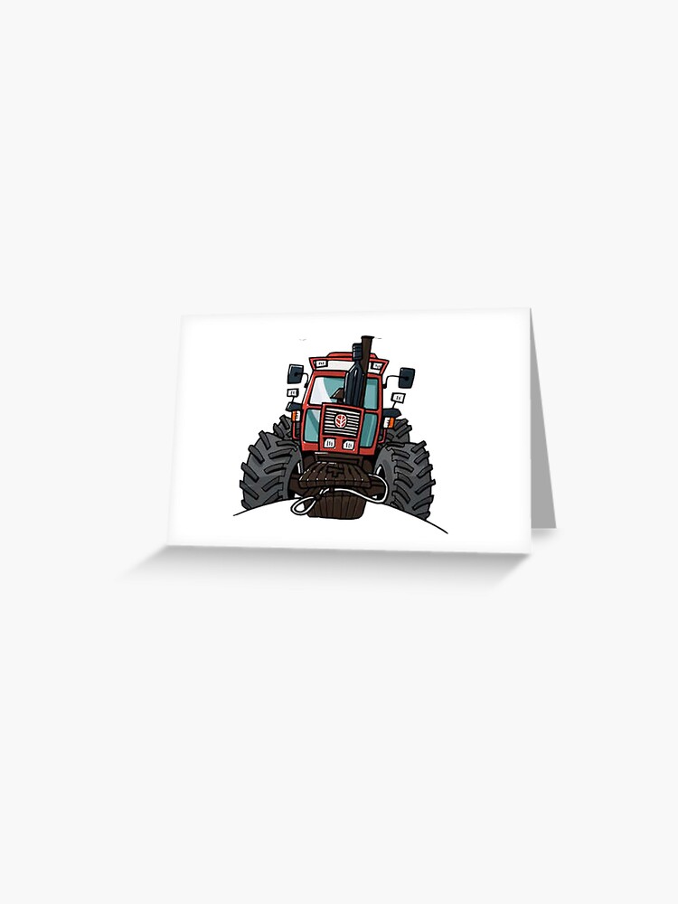 Carte De Vœux Tracteur Agricole Fiatagri Par Willigeilo Redbubble