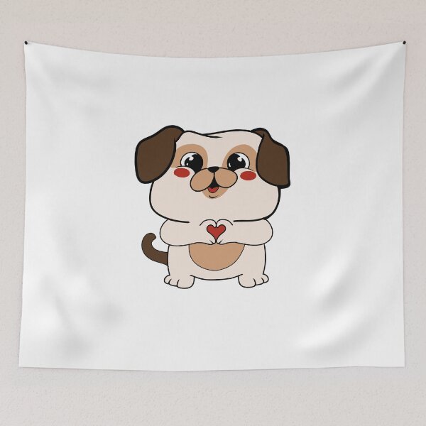 Item preview, Dog puppy Valentine's Day designed and sold by René Gudenrath.