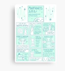 Lienzo Consigámosle mentalmente saludable: Mindfulness 101 Bunny Comic