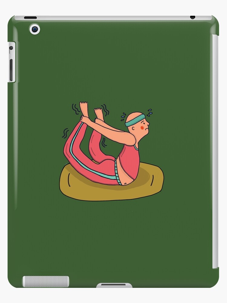 Ein Fetter Komischer Kerl Macht Yoga So Faul Ipad Hulle Skin Von Sunmisunmi Redbubble