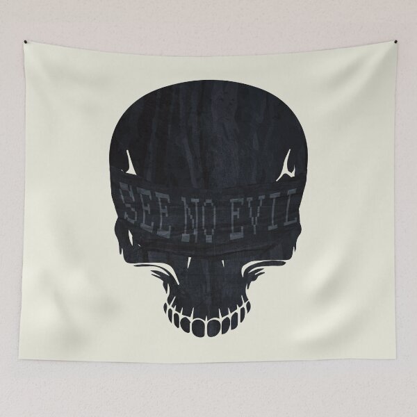 Item preview, See No Evil - Skull designed and sold by phoenixartisans.