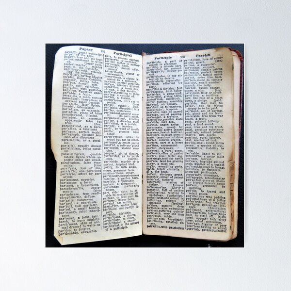 Item preview, Page from Webster's 1905 designed and sold by Lesliebc.