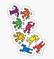 Dancers by Keith Haring Sticker