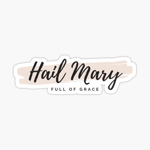 Hail Mary Prayer Stickers