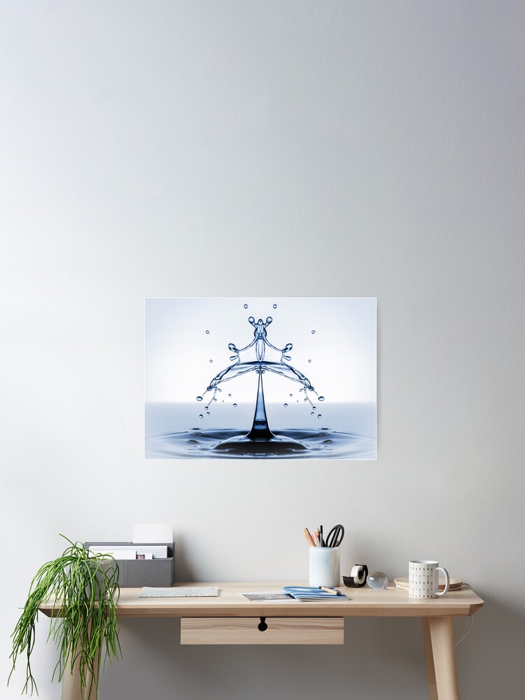 Thumbnail 2 of 3, Poster, Mirror Blue designed and sold by Banath.