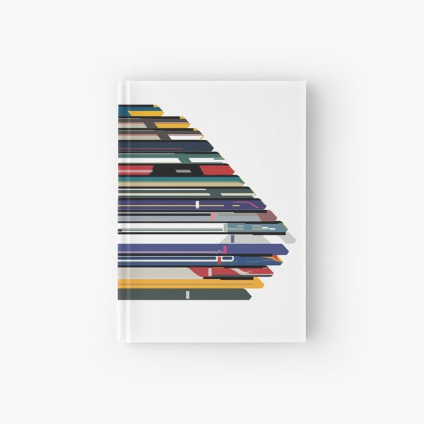 Intercity 125 outline in liveries Hardcover Journal