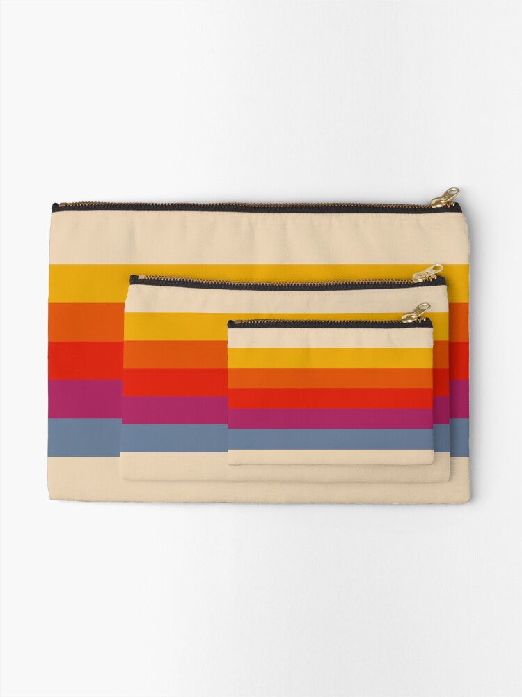 Alternate view of Retro Stripes Zipper Pouch