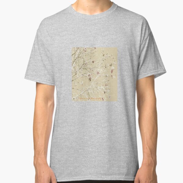 Coffee colored leaves and branches Classic T-Shirt