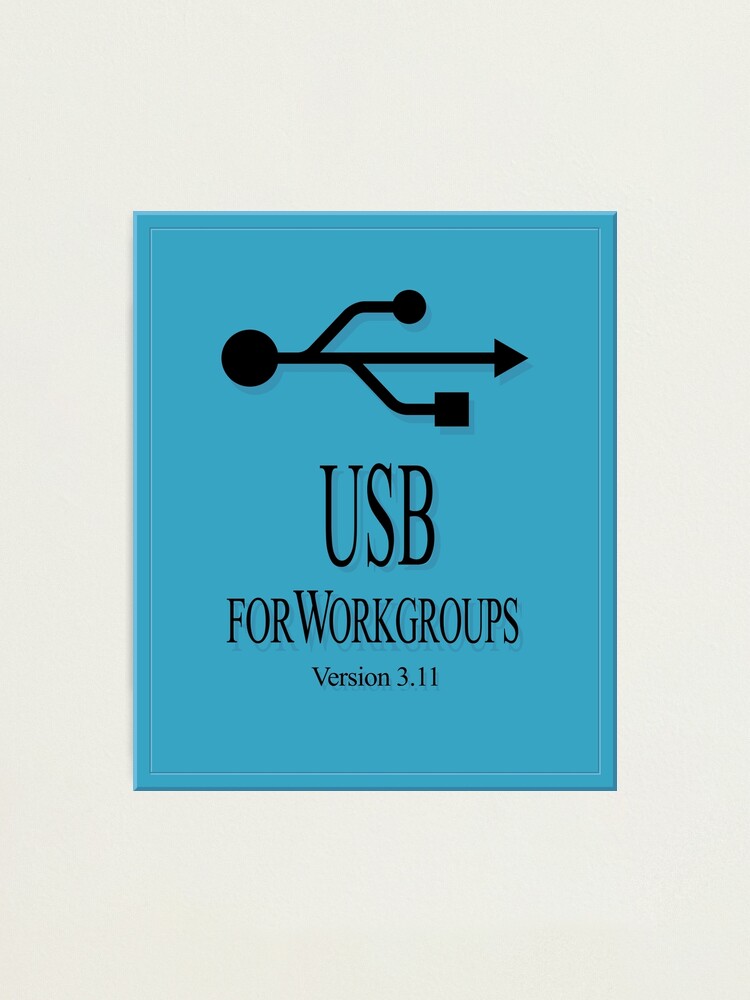 Alternate view of USB 3.11 for WorkGroups Photographic Print