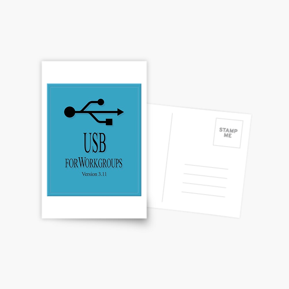 USB 3.11 for WorkGroups Postcard