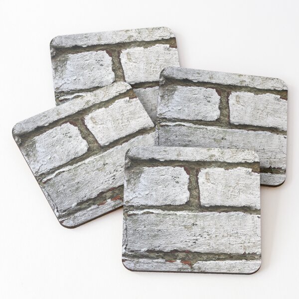 Item preview, white brick wall designed and sold by pinkal.