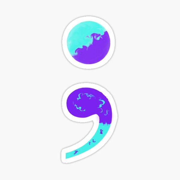 Item preview, Semi Colon of Hope designed and sold by ShadowClan.