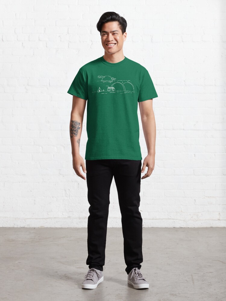 Alternate view of Nuclear Surfing-San Onofre Classic T-Shirt