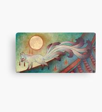 Lienzo metálico El Messenger - Kitsune, Fox, Yokai