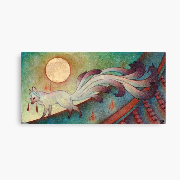 The Messenger - Fox Yokai TeaKitsune Canvas Print