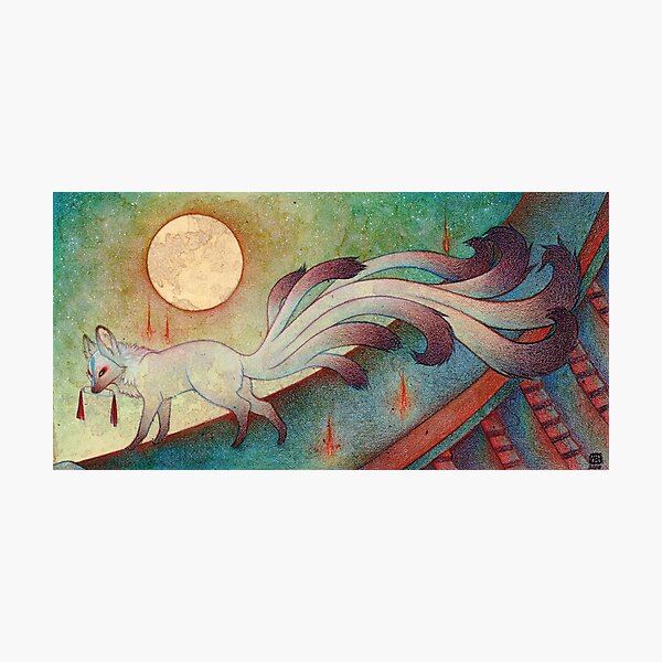 The Messenger - Fox Yokai TeaKitsune Photographic Print