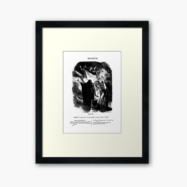 Macbeth William Shakespeare Witches Framed Art Print