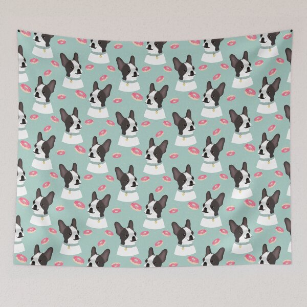 Item preview, Sweet Boston Terrier Loves Donut designed and sold by yaymisscupcake.