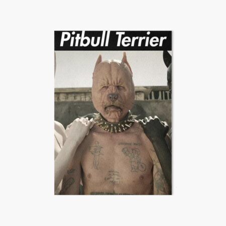 "Pitbull Terrier DIE ANTWOORD" Art Board Print By NelsonRommel | Redbubble