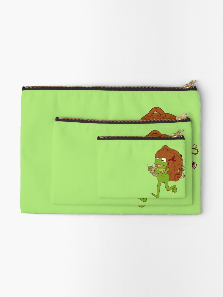 Alternate view of Kermit's movin' right along Zipper Pouch
