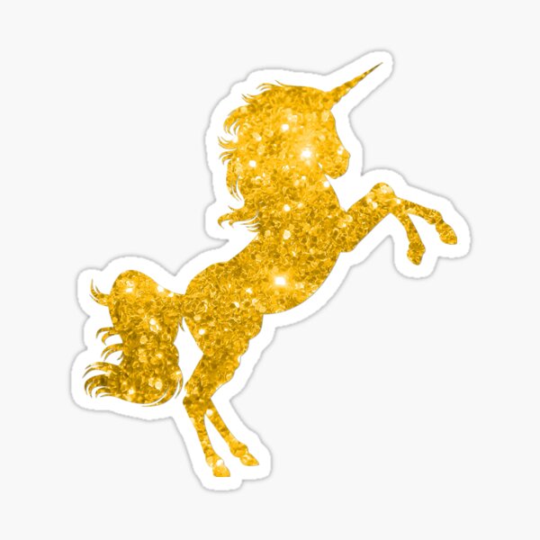 2 Sheets Glitter Stickers Cute Cartoon Unicorn Bling Sequin Shake