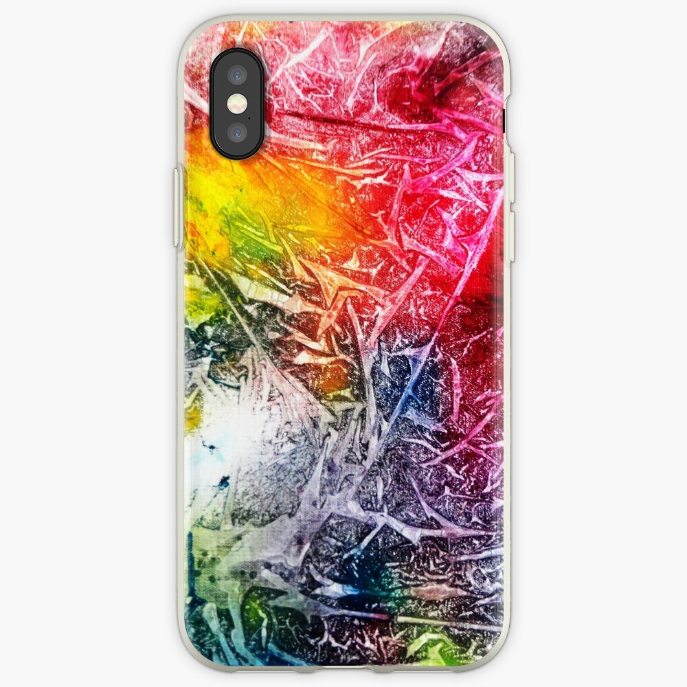 "textured colorful background " iPhone Case & Cover by navitalidesign