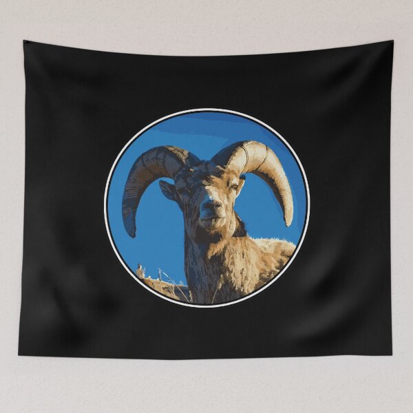 Item preview, The 'Wild Ram' | Mountain Goat Artwork designed and sold by freshlypeeled.