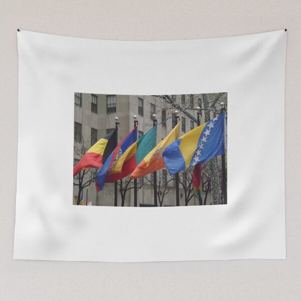 Item preview, Colorful Flags, Rockefeller Center, New York City designed and sold by lenspiro.