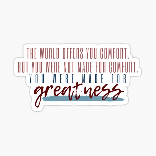 The World Offers You Comfort Sticker
