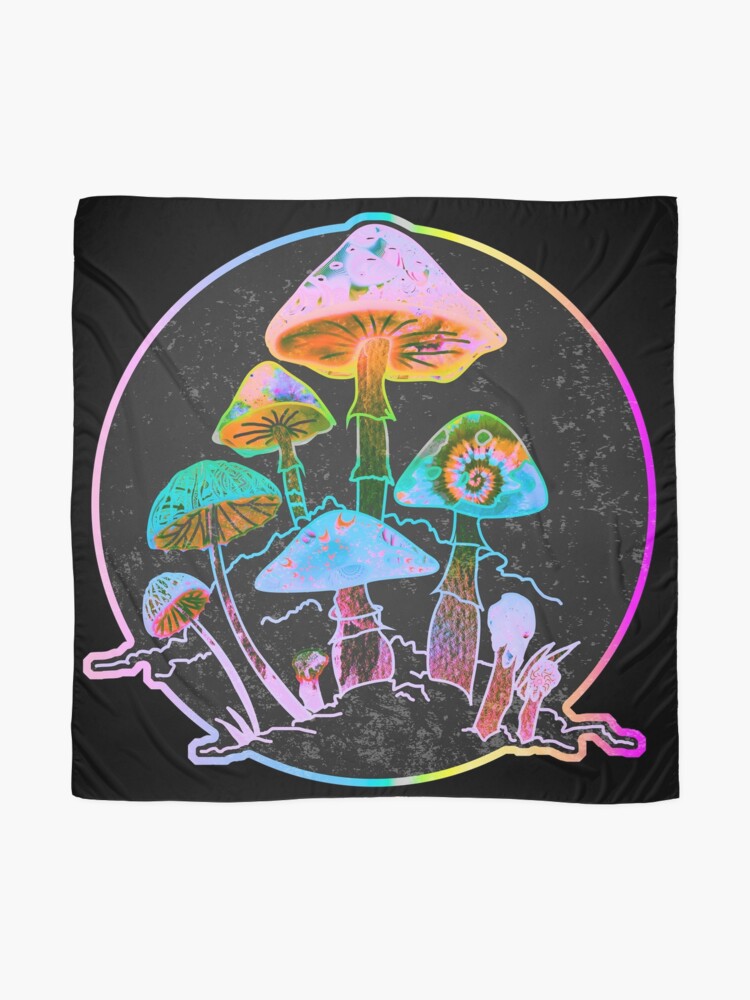 Alternate view of Garden of Shrooms 2020 Scarf