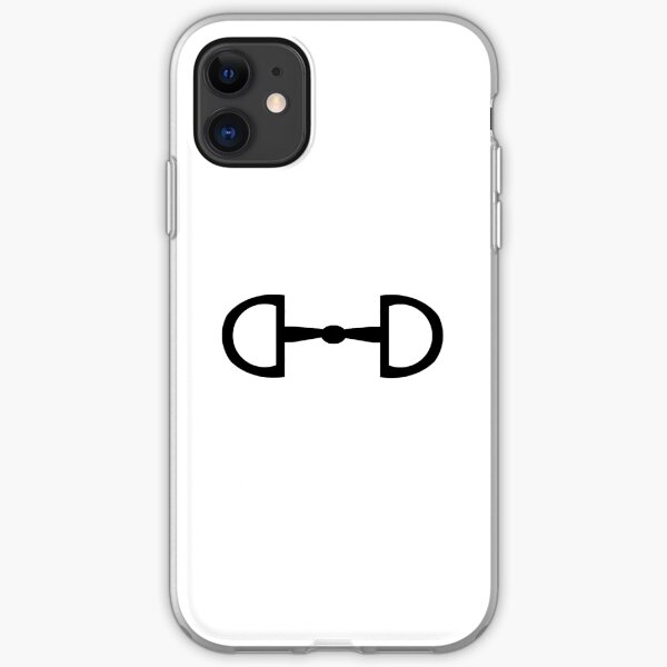 Minimalist D-Ring Snaffle Bit iPhone Soft Case