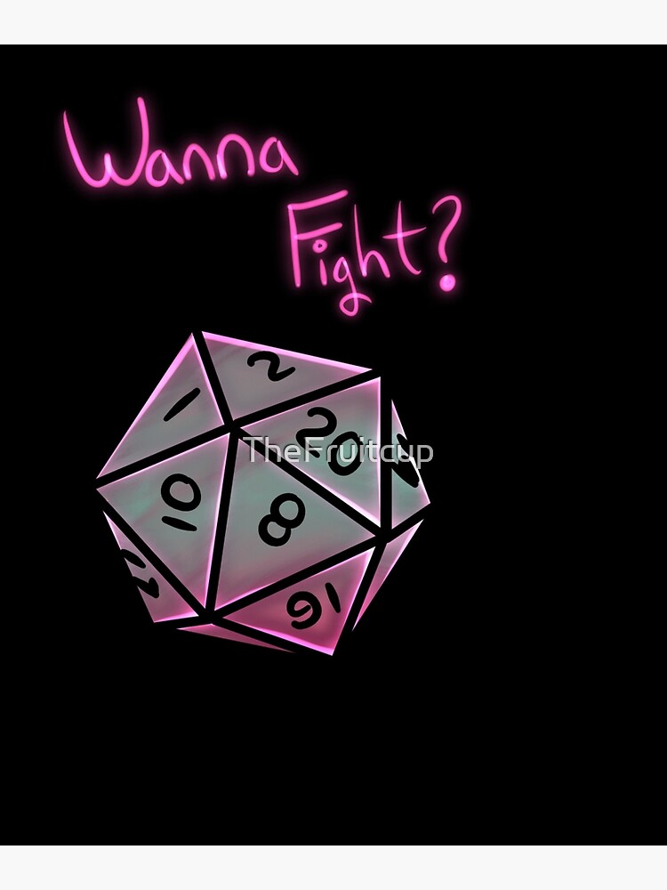"Wanna Fight?" Poster by TheFruitcup Redbubble