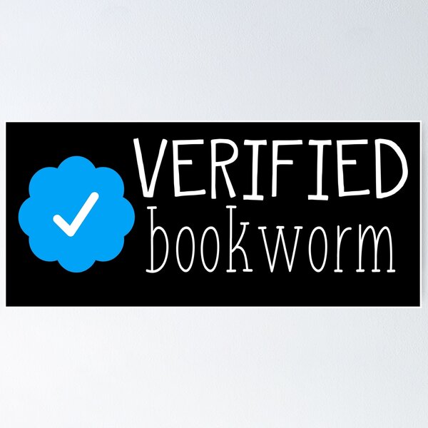 Item preview, Verified Bookworm (Black) designed and sold by AlexVR.