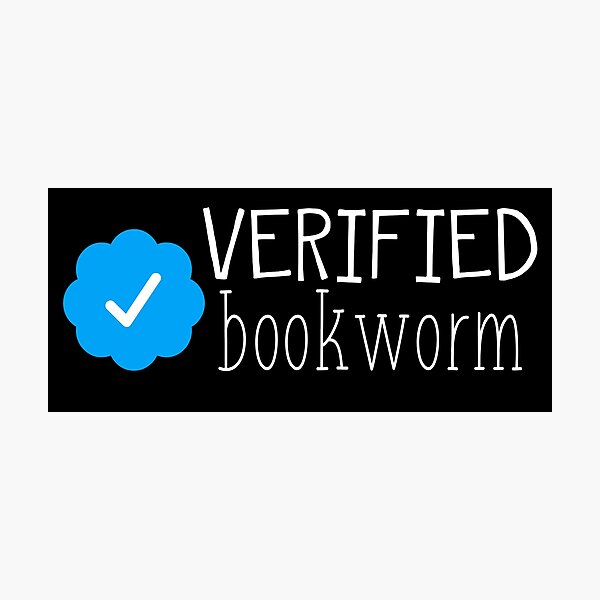 Item preview, Verified Bookworm (Black) designed and sold by AlexVR.
