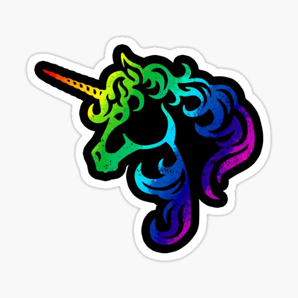 Rainbow Unicorn LGBT+ Pride Sticker