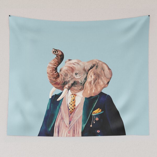 Item preview, Elephant Blue designed and sold by AnimalCrew.