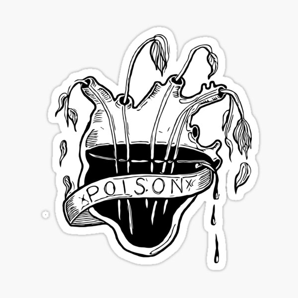 Poison Heart Sticker