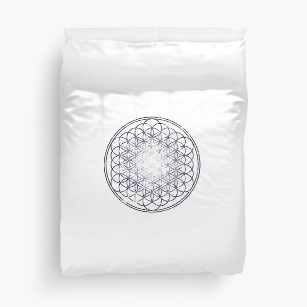 Flower Of Life - Sacred Geometry Star Cluster Duvet Cover