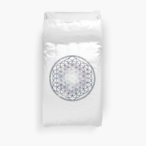 Flower Of Life - Sacred Geometry Star Cluster Duvet Cover