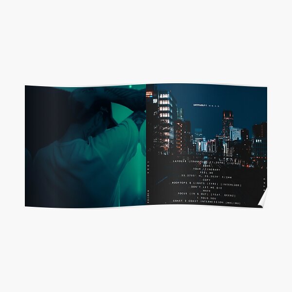 "Album Cover + Track List (Untitled LP1)" Poster by kaseyrios Redbubble