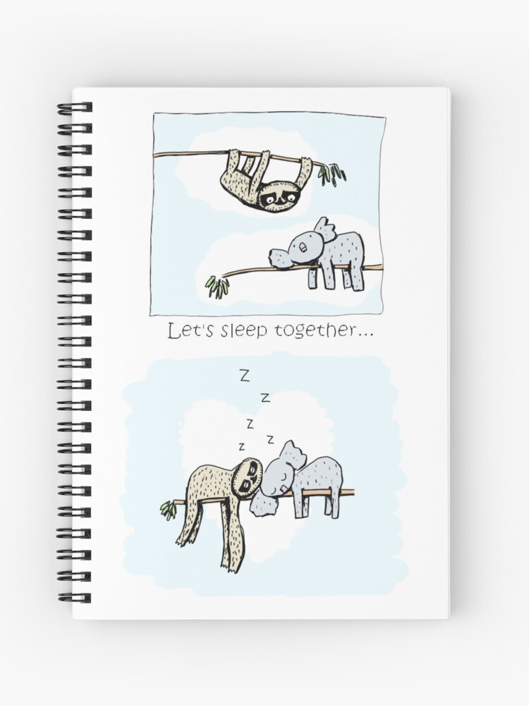 Cuaderno de espiral «Koala y pereza - Dibujos animados durmiendo juntos» de eddcross | Redbubble Cuaderno de espiral «Koala y pereza - Dibujos animados durmiendo juntos» de eddcross | Redbubble