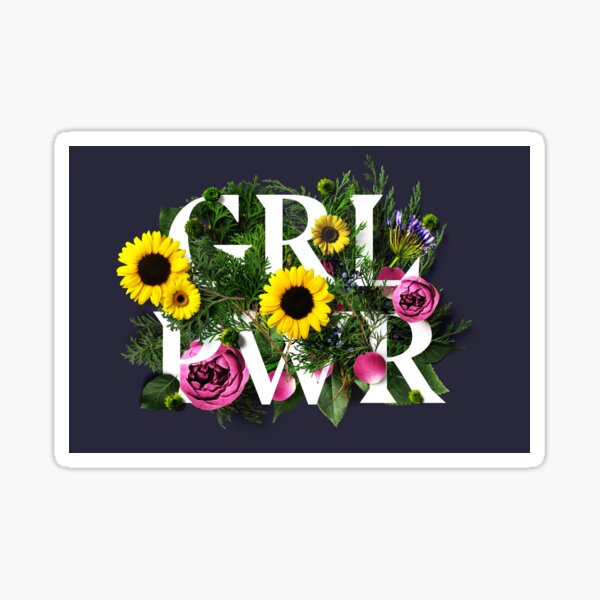 Vista previa del artículo con la obra «Flores de poder femenino», diseñado y vendido por cleverties.