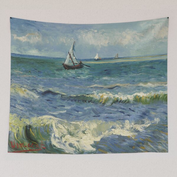 Item preview, Vincent van Gogh - Zeegezicht bij Les Saintes-Maries-de-la-Mer designed and sold by VibrantDesign.