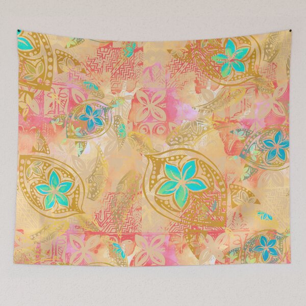 Item preview, Acuarela Honu polinesia designed and sold by sunnthreads.